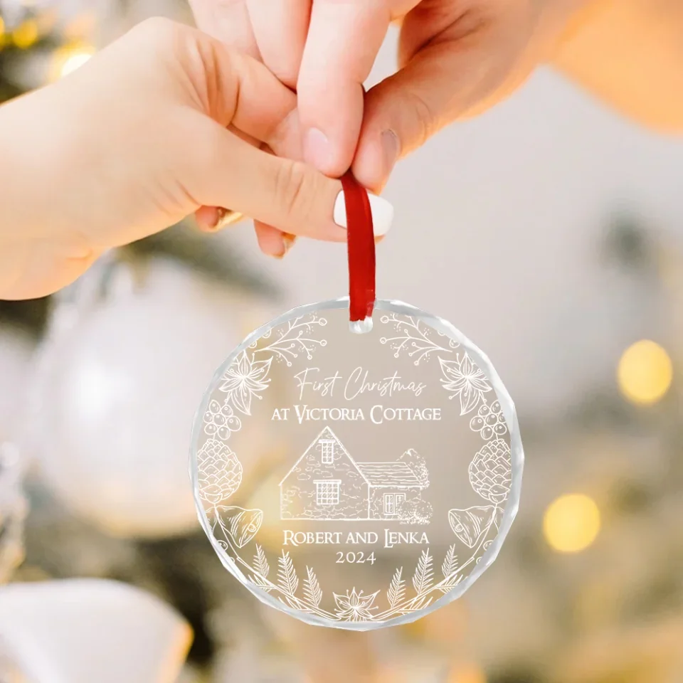 First Christmas At New Home - Glass Ornament - Housewarming Gifts New Home For Christmas - Image 7