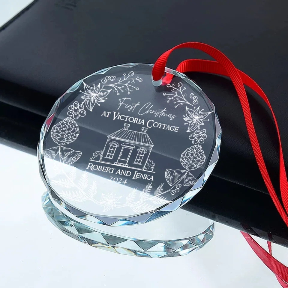 First Christmas At New Home - Glass Ornament - Housewarming Gifts New Home For Christmas - Image 8