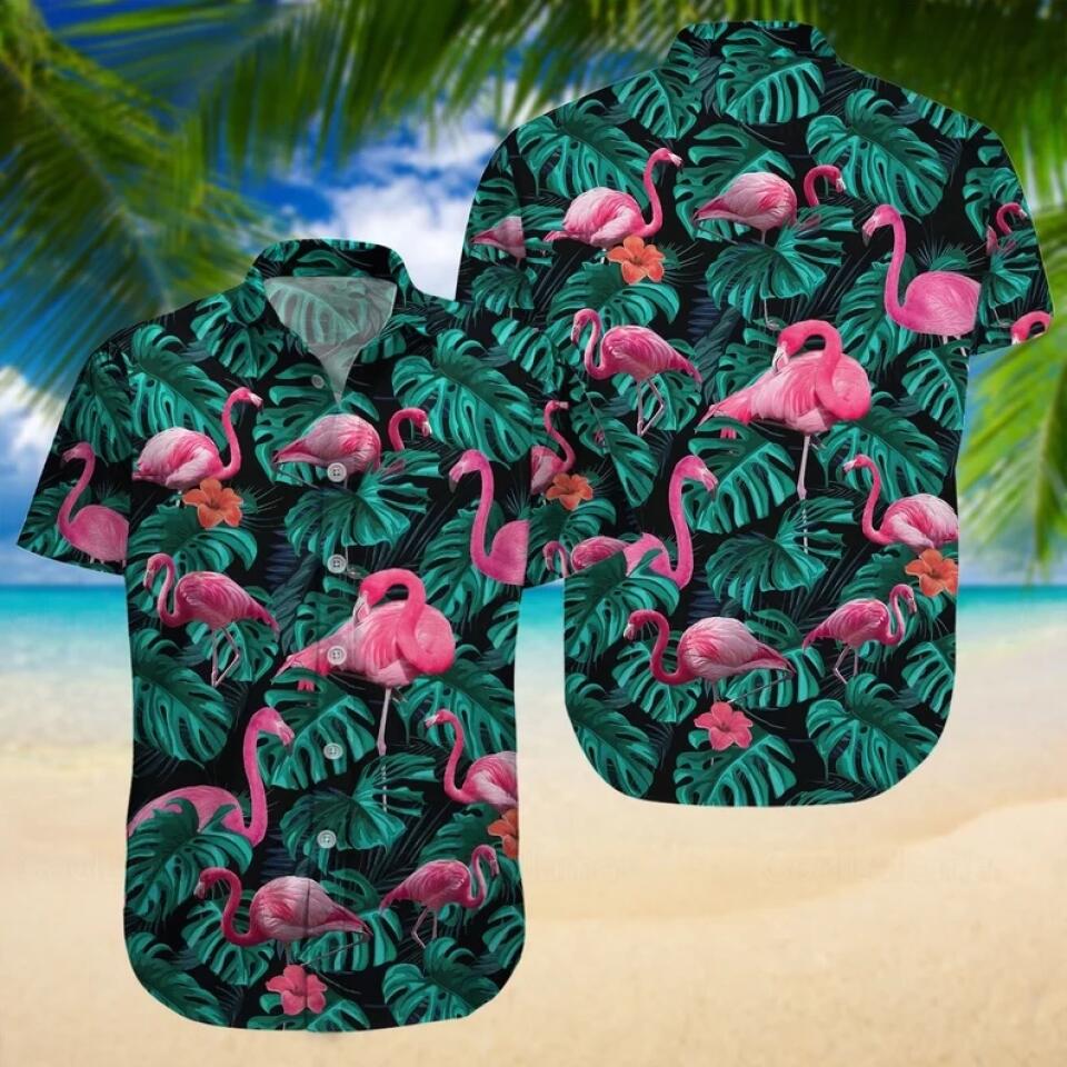 Flamingo Tropical Hawaii Shirt Summer Funny Gift For Holiday - Image 2
