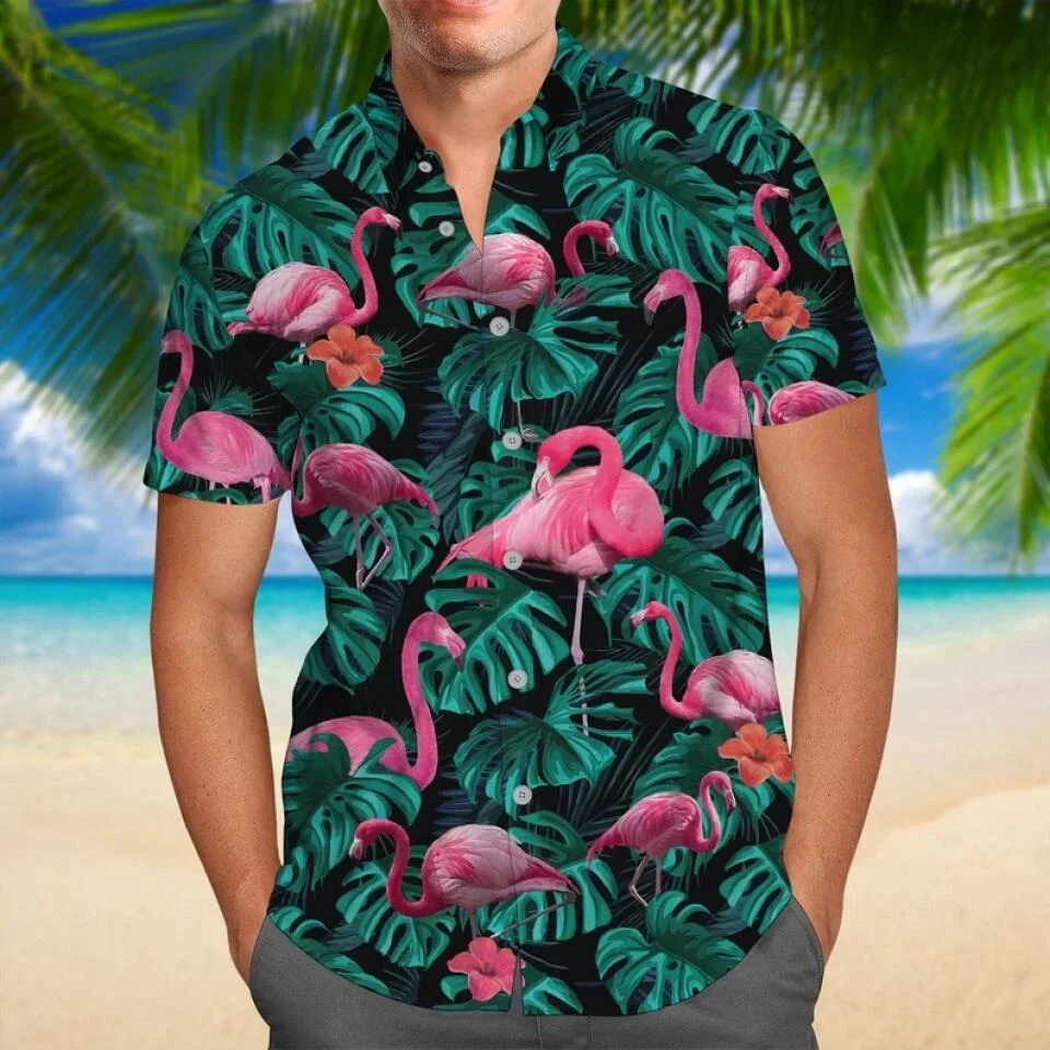 Flamingo Tropical Hawaii Shirt Summer Funny Gift For Holiday - Image 4