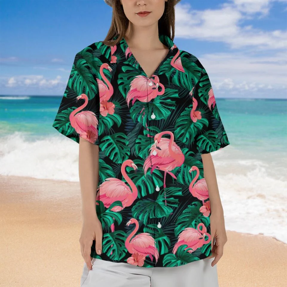 Flamingo Tropical Hawaii Shirt Summer Funny Gift For Holiday - Image 5