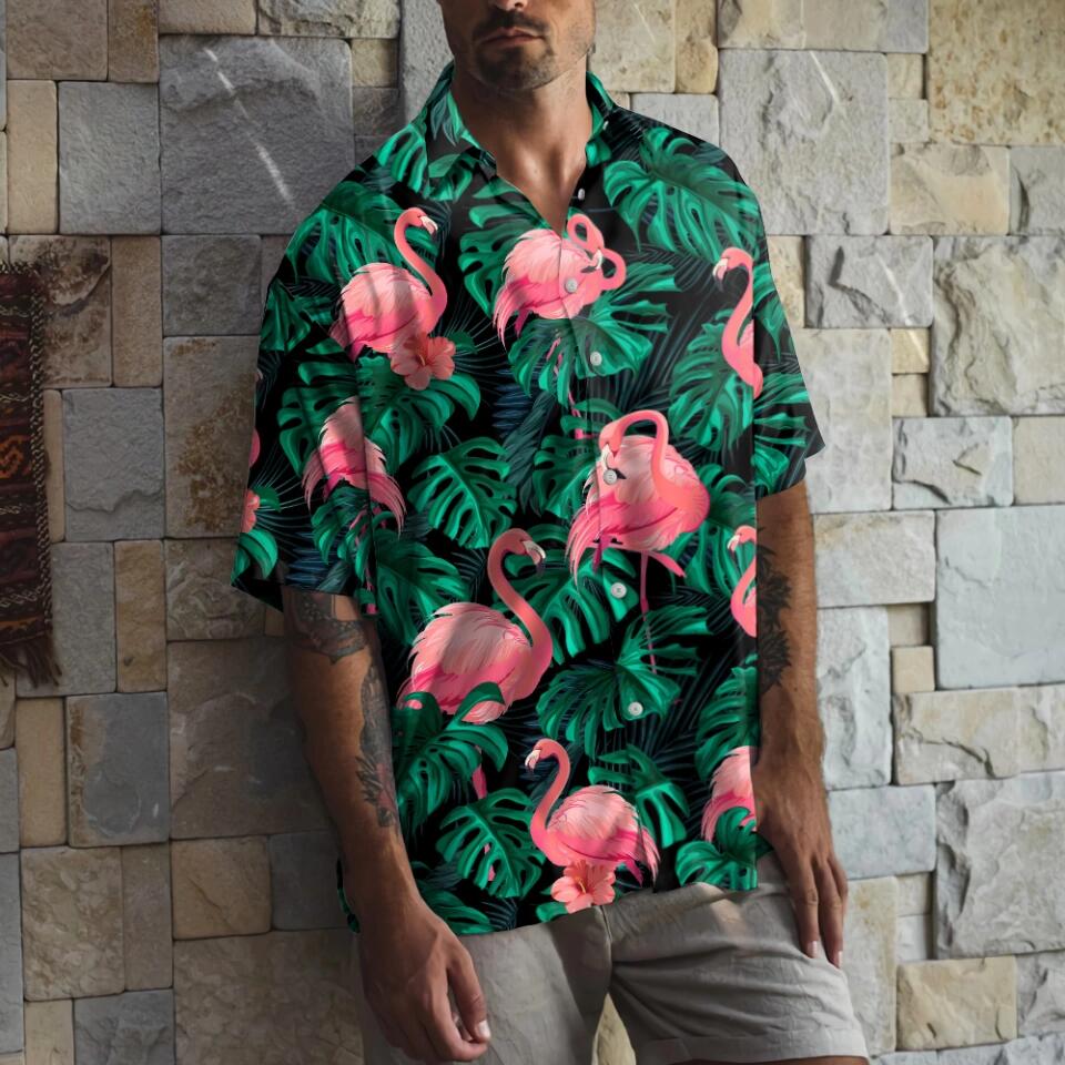 Flamingo Tropical Hawaii Shirt Summer Funny Gift For Holiday - Image 6