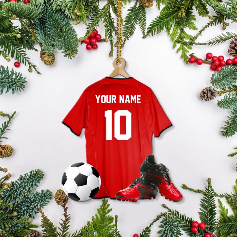 Football Uniform - Personalized Acrylic Ornament - Best Gift For Football Lover For Him On Christmas - 211ICNLNOR235 - Image 4
