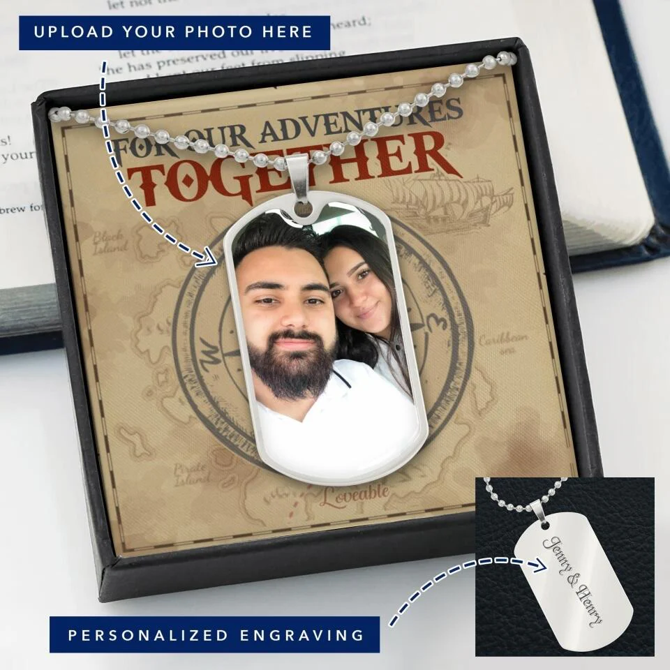 For Our Adventures Together - Personalized Necklace - Image 3