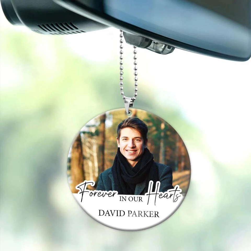 Forever in Our Heart Custom Ornament Memorial Gift For Loss - Image 4