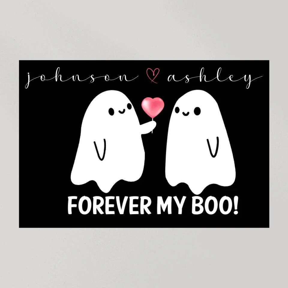 Forever My Boo Custom Canvas Poster Halloween Gift For Couples - Image 7