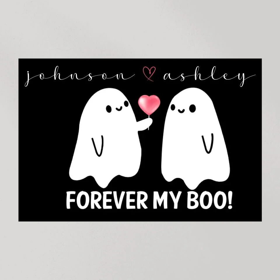 Forever My Boo Custom Canvas Poster Halloween Gift For Couples - Image 9