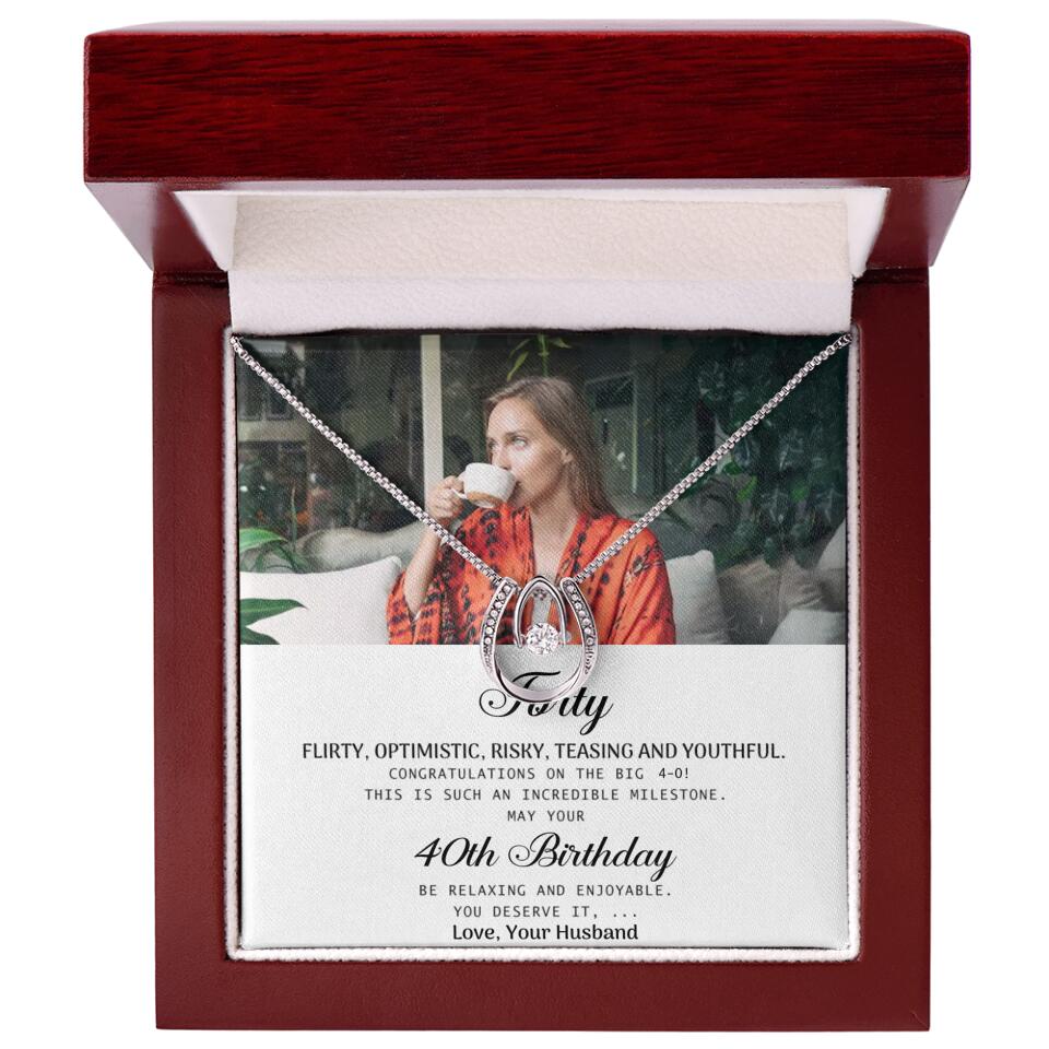 Forty Flirty Optimistic Risky Teasing And Youthful Personalized Necklace - Image 25