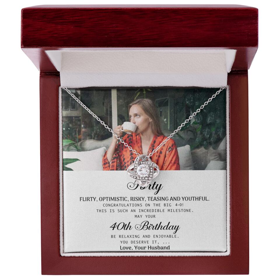 Forty Flirty Optimistic Risky Teasing And Youthful Personalized Necklace - Image 4