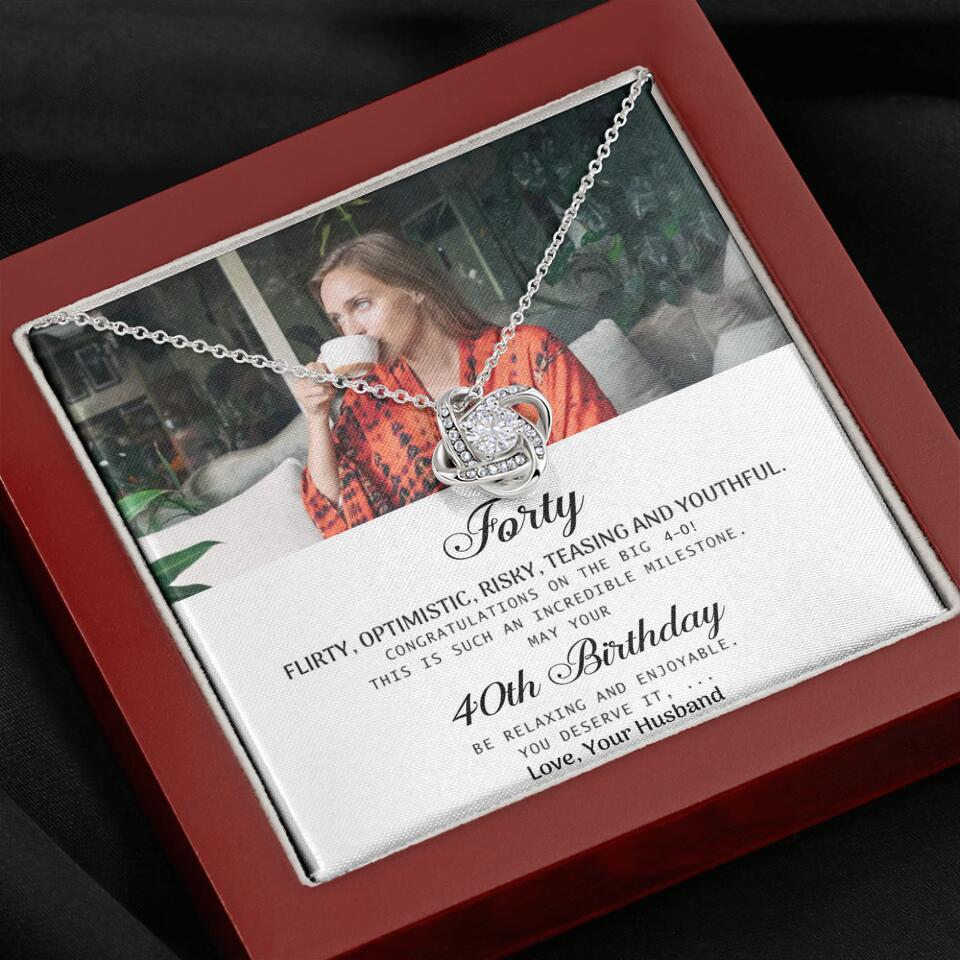 Forty Flirty Optimistic Risky Teasing And Youthful Personalized Necklace - Image 5