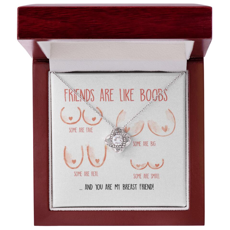 Friends Are Like Boobs Personalized Funny Necklace - Image 27