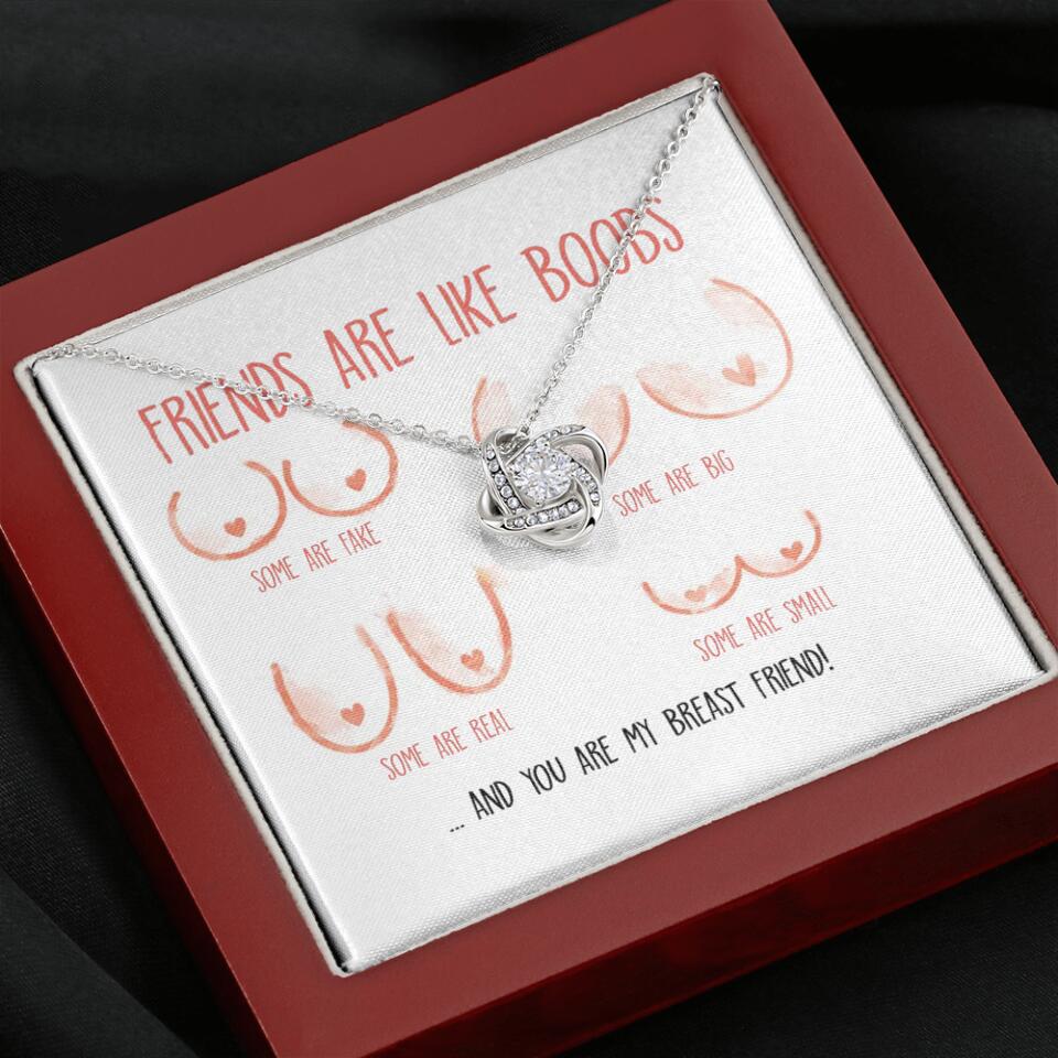 Friends Are Like Boobs Personalized Funny Necklace - Image 28