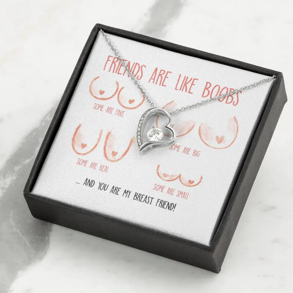 Friends Are Like Boobs Personalized Funny Necklace - Image 34
