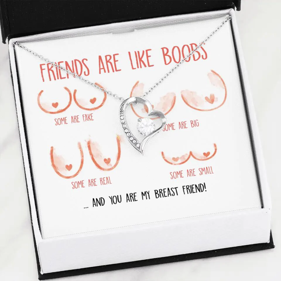Friends Are Like Boobs Personalized Funny Necklace - Image 36