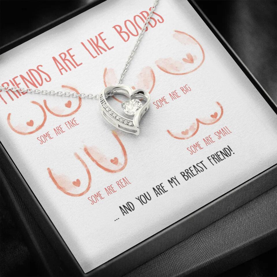 Friends Are Like Boobs Personalized Funny Necklace - Image 38
