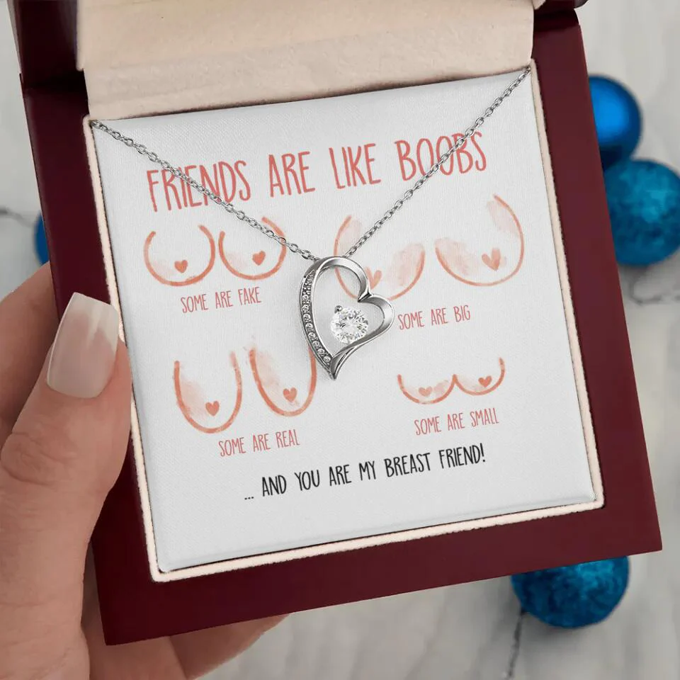 Friends Are Like Boobs Personalized Funny Necklace - Image 40