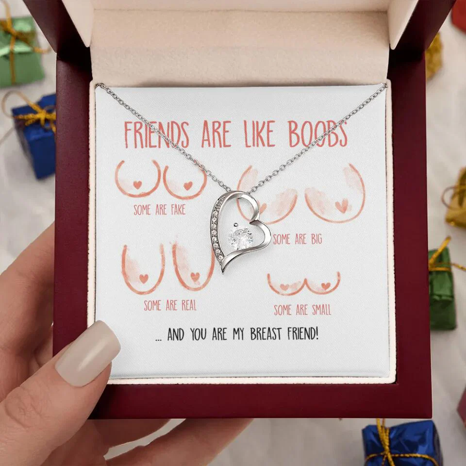 Friends Are Like Boobs Personalized Funny Necklace - Image 41