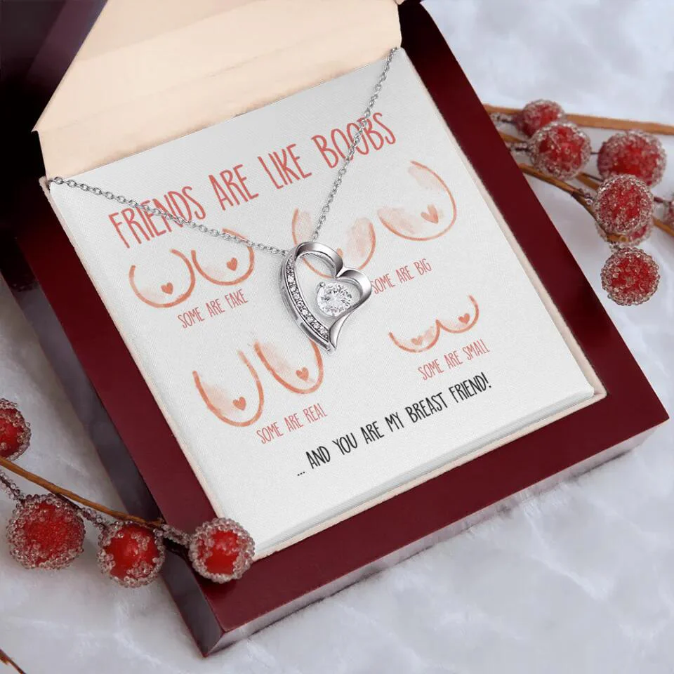 Friends Are Like Boobs Personalized Funny Necklace - Image 43