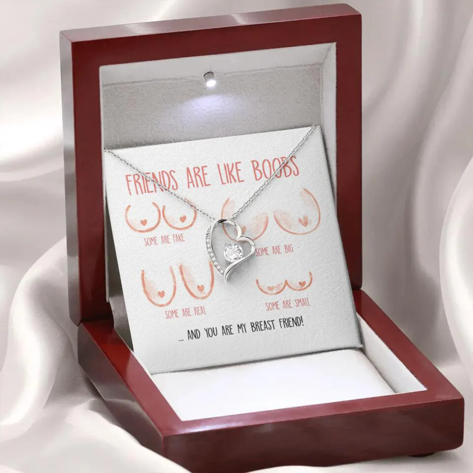 Friends Are Like Boobs Personalized Funny Necklace - Image 44
