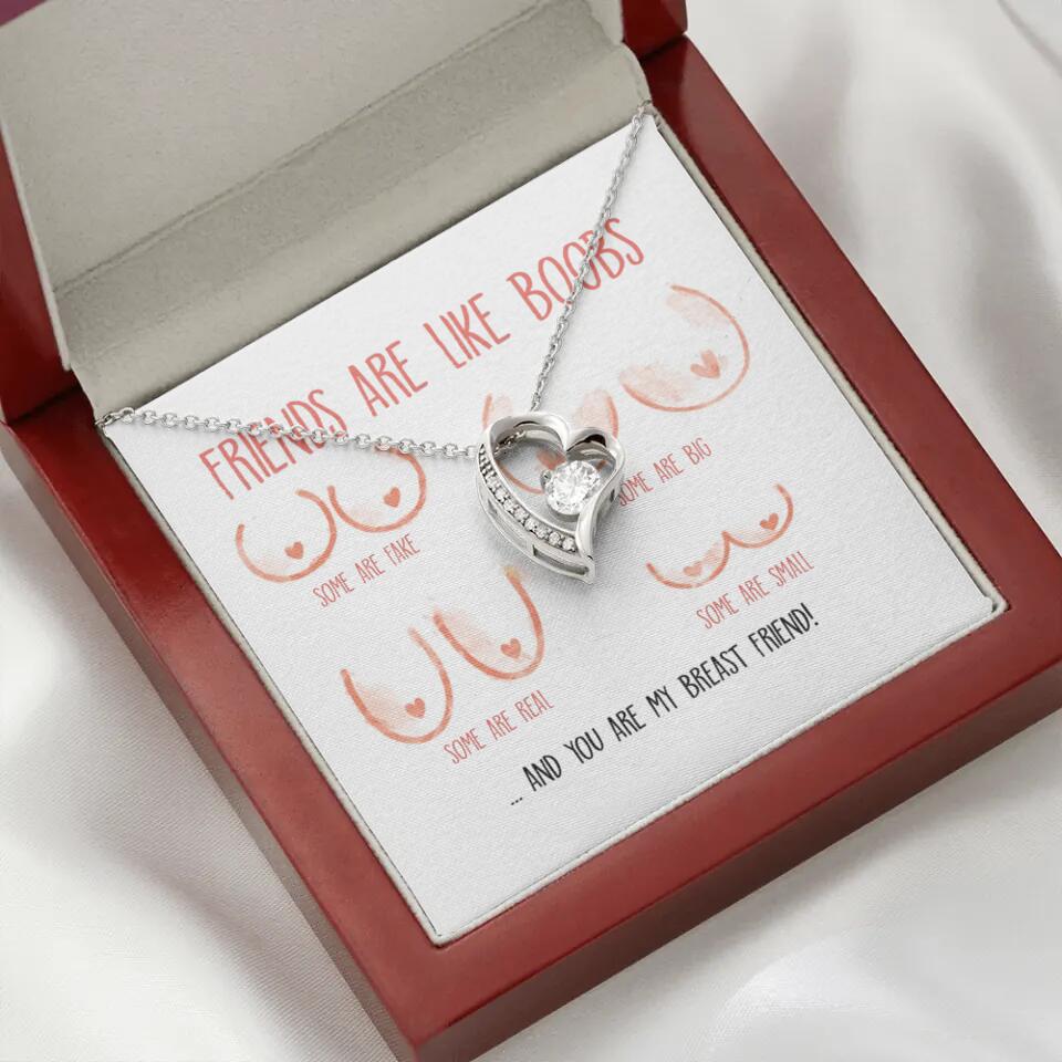 Friends Are Like Boobs Personalized Funny Necklace - Image 45