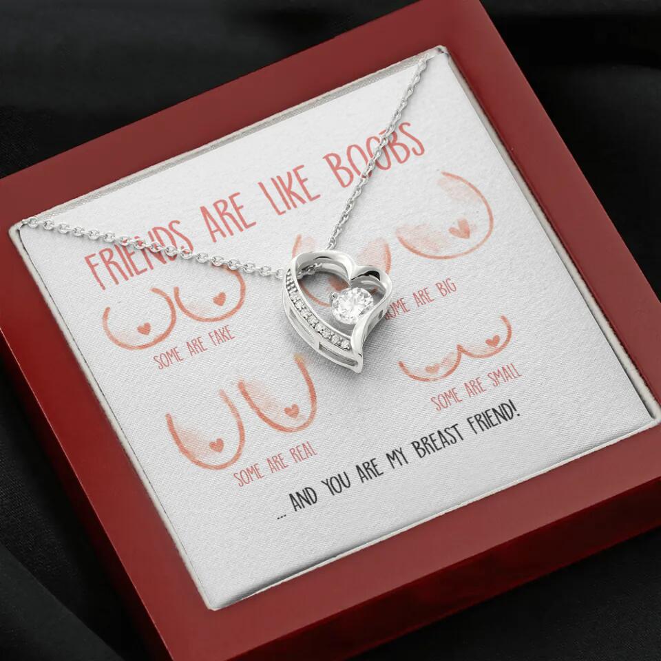 Friends Are Like Boobs Personalized Funny Necklace - Image 49