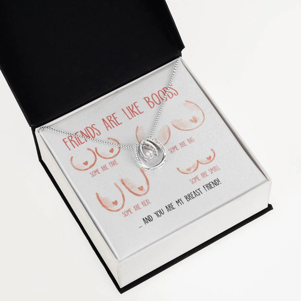Friends Are Like Boobs Personalized Funny Necklace - Image 5