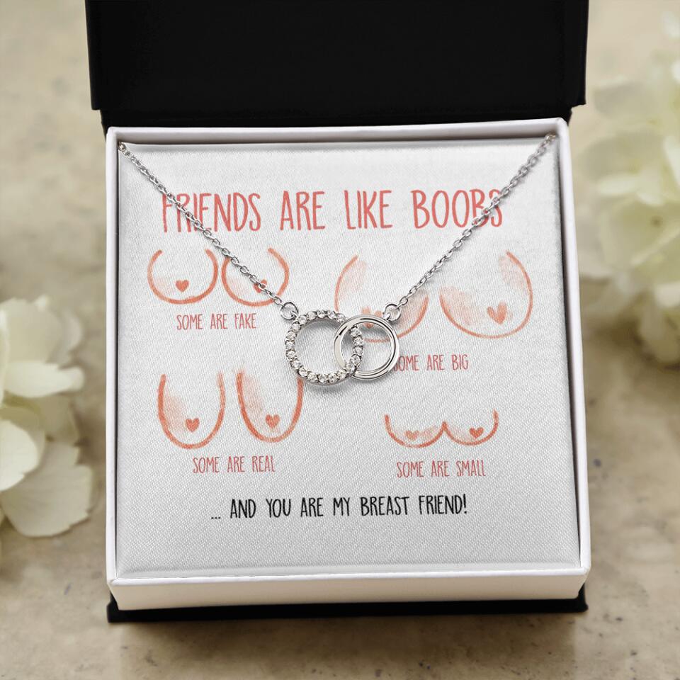 Friends Are Like Boobs Personalized Funny Necklace - Image 51