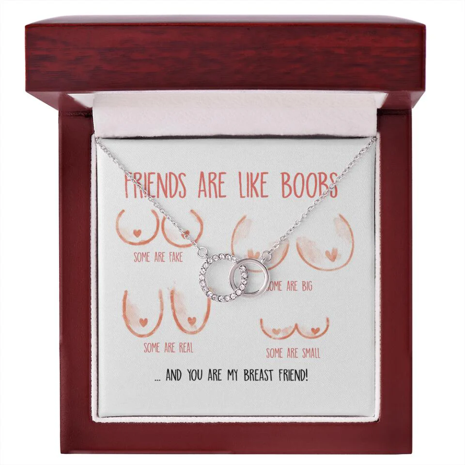 Friends Are Like Boobs Personalized Funny Necklace - Image 54