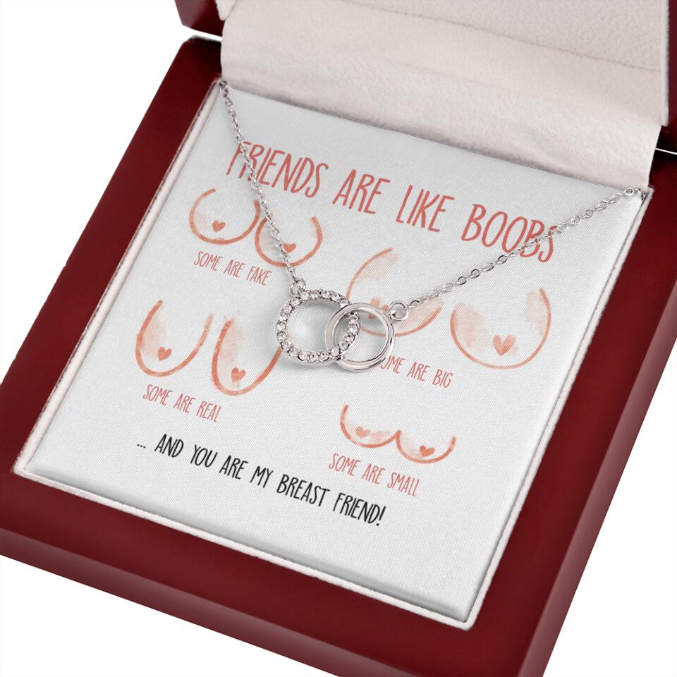 Friends Are Like Boobs Personalized Funny Necklace - Image 55