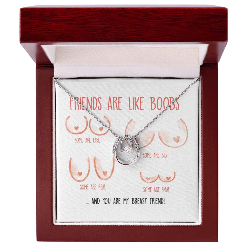 Friends Are Like Boobs Personalized Funny Necklace - Image 8