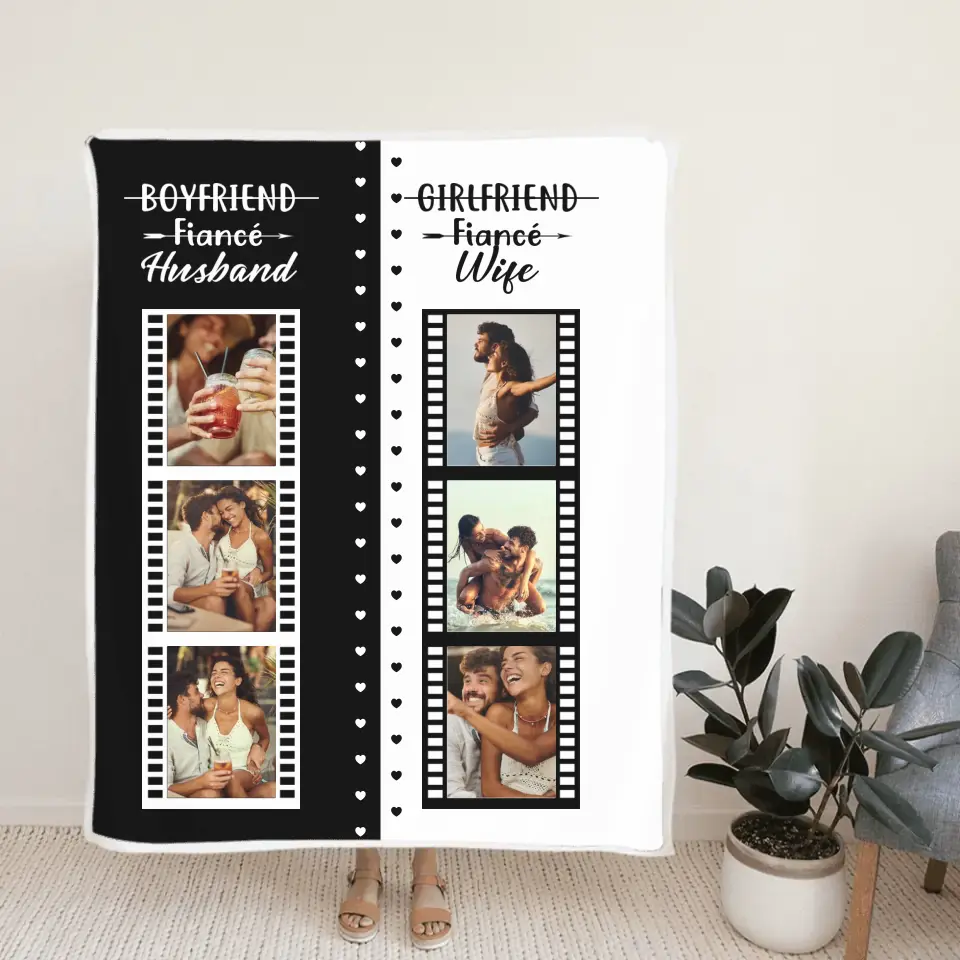 From Girlfriend To Wife New Married Couple Custom Blanket Wedding Gift - Image 3