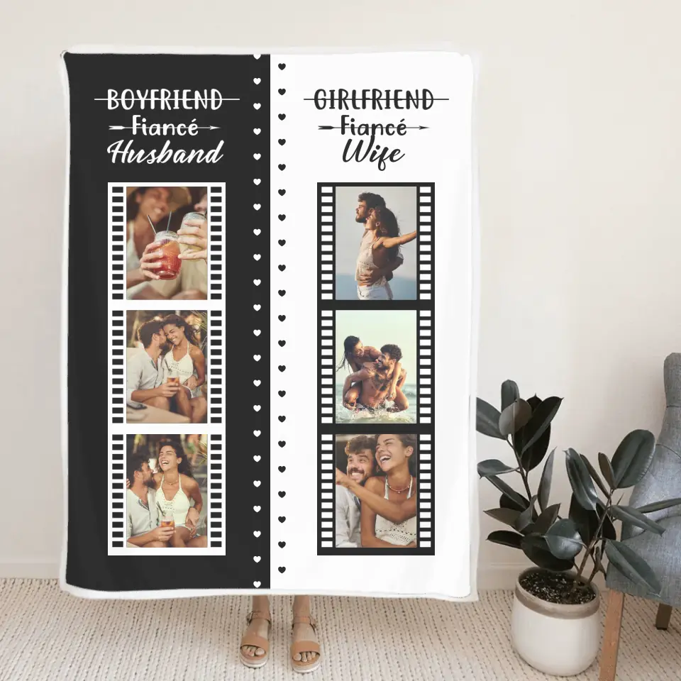 From Girlfriend To Wife New Married Couple Custom Blanket Wedding Gift - Image 4