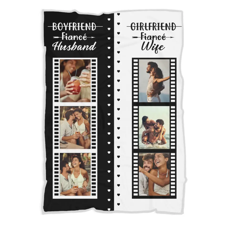 From Girlfriend To Wife New Married Couple Custom Blanket Wedding Gift - Image 5