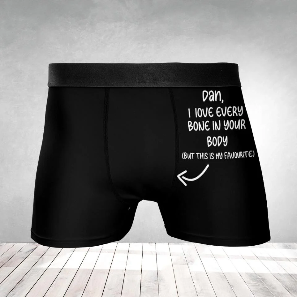 Funny Quote For Boyfriend Husband Custom Boxer Briefs Naughty Gift For Men - Image 4