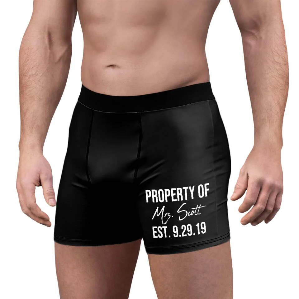 Funny Quote For Boyfriend Husband Custom Boxer Briefs Naughty Gift For Men - Image 6