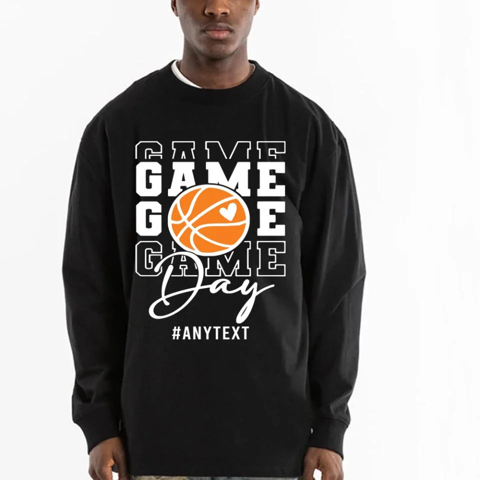 Gameday Basketball - Sweatshirt - Hoodie - Basketball Mom Shirt - Basketball shirt for Women Men - Gameday Shirt - for Sport Lover - 212ICNVSSW391 - Image 3