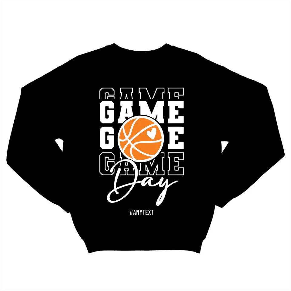 Gameday Basketball - Sweatshirt - Hoodie - Basketball Mom Shirt - Basketball shirt for Women Men - Gameday Shirt - for Sport Lover - 212ICNVSSW391 - Image 4