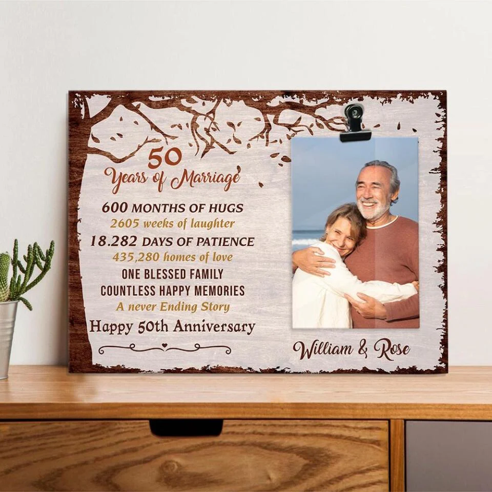 Gift For 50 Years Wedding Anniversary - Personalized Poster/Canvas Home Decor, Wall Art - Gift For 50 Years Wedding Anniversary 208IHPTHPT075 - Image 3