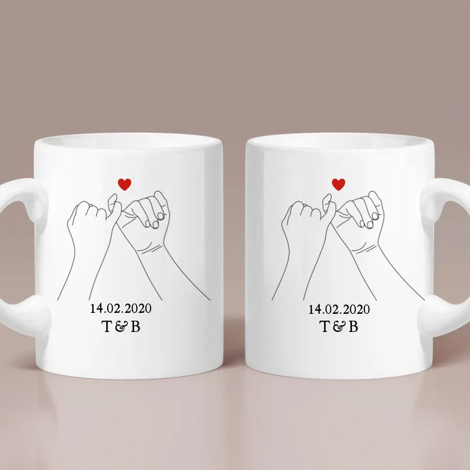 Personalized Valentine Gifts - Custom Gifts for Couple Mug 3 Styles - Personalized White Mug - Image 13