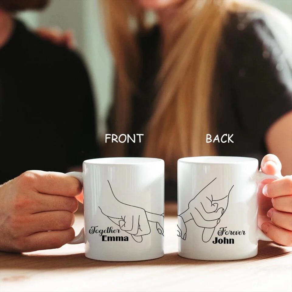 Personalized Valentine Gifts - Custom Gifts for Couple Mug 3 Styles - Personalized White Mug - Image 15