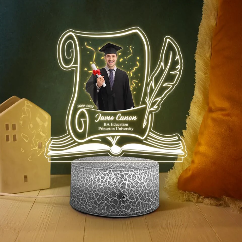 Graduation Celebration Personalized 3D LED Light - Image 3