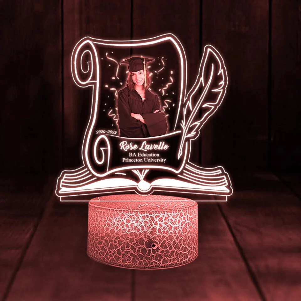 Graduation Celebration Personalized 3D LED Light - Image 5