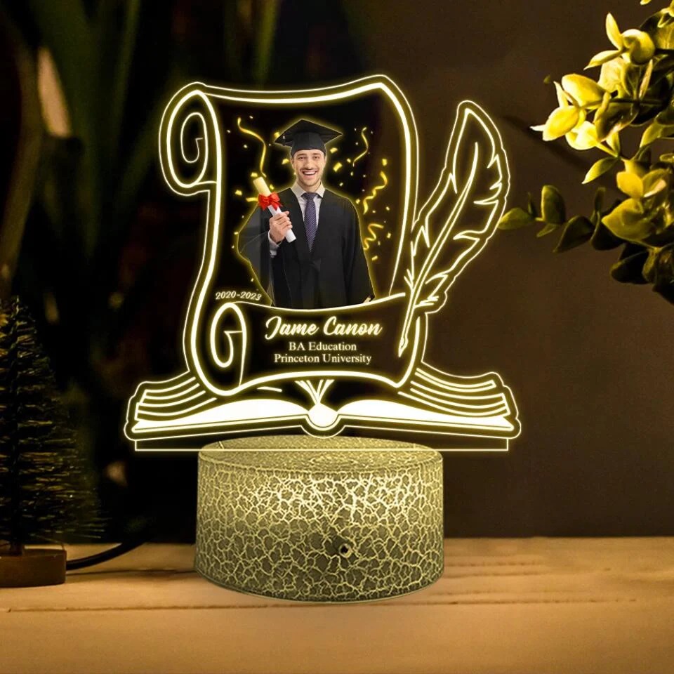 Graduation Celebration Personalized 3D LED Light - Image 6