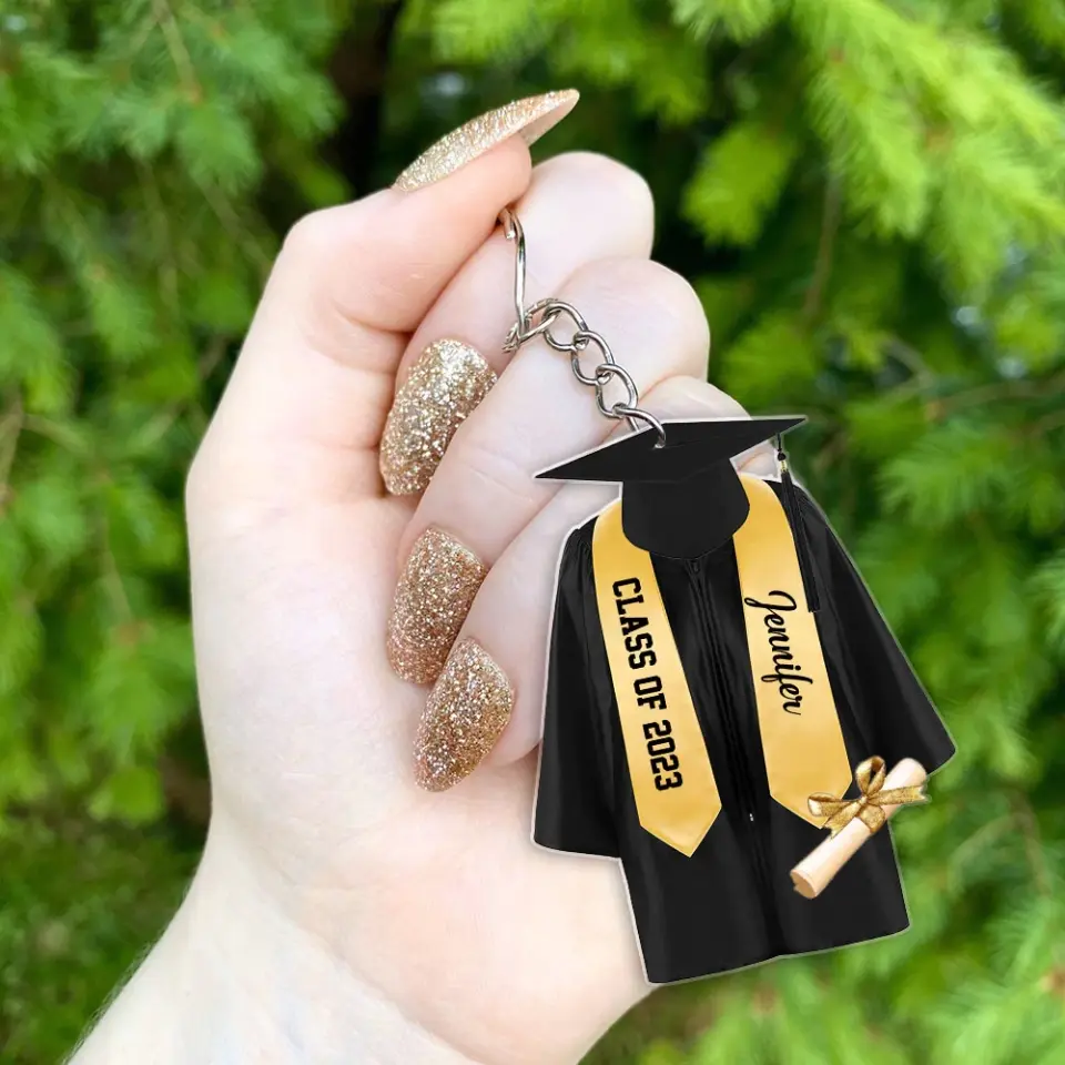 Graduation Gown, Personalized Car Ornament Keychain Decoration, Graduation Gift - Car Decoration - Best Graduation Gifts - 304IHPBNOR065 - Image 6