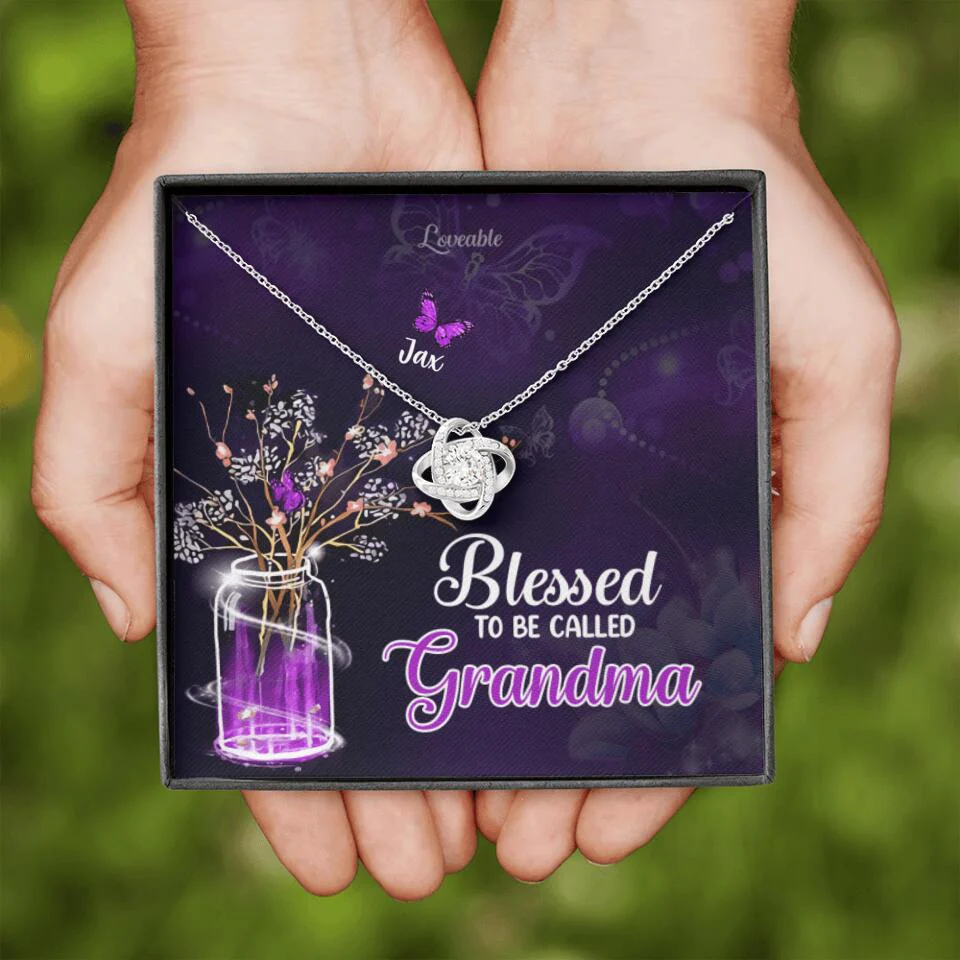 Blessed to be called Grandma Personalized Necklace - Image 3