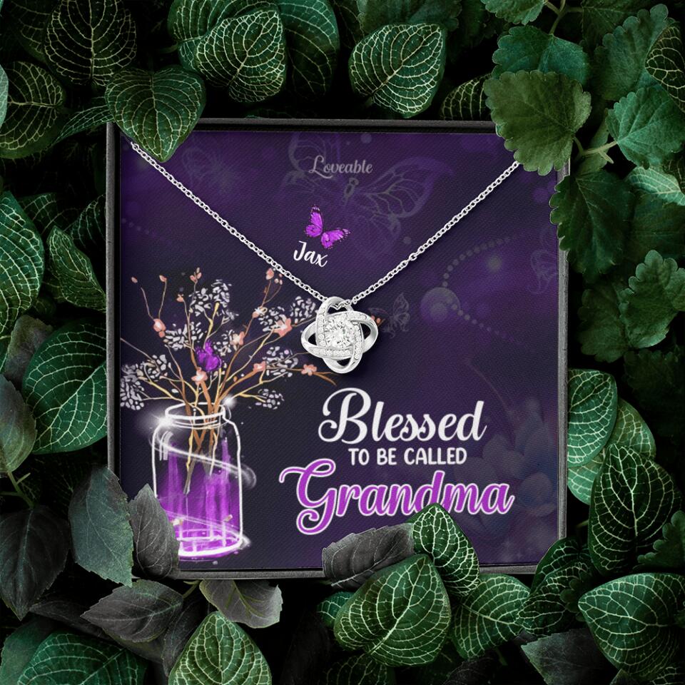Blessed to be called Grandma Personalized Necklace - Image 4