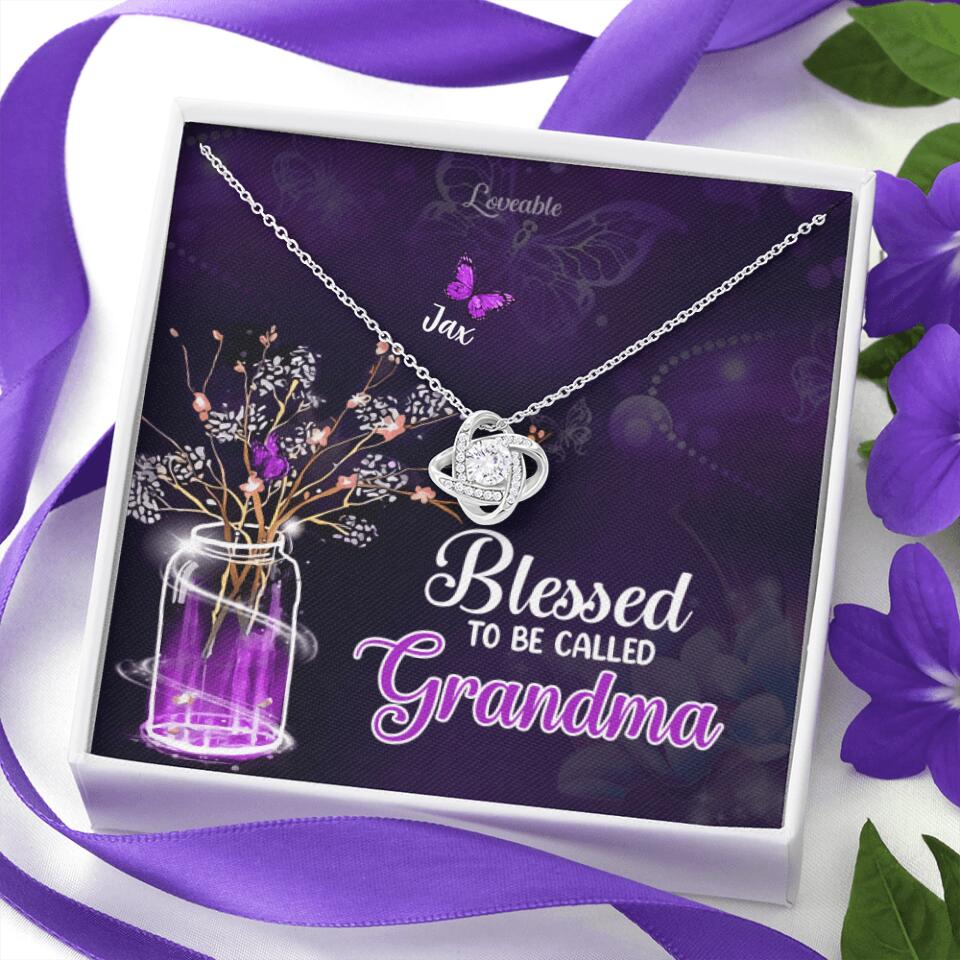 Blessed to be called Grandma Personalized Necklace - Image 5