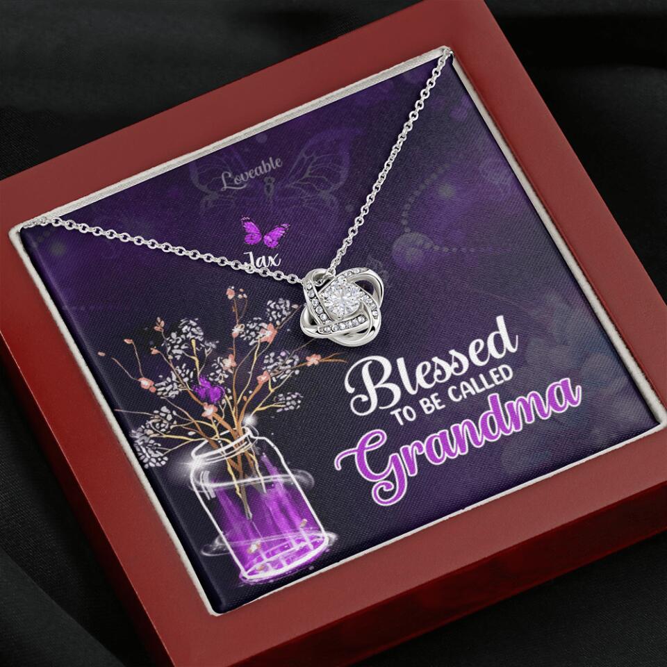 Blessed to be called Grandma Personalized Necklace - Image 7