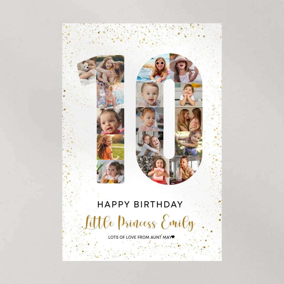 Happy 10th Birthday My Prince Princess - Custom Canvas Poster - Birthday Gift For Children - Image 10