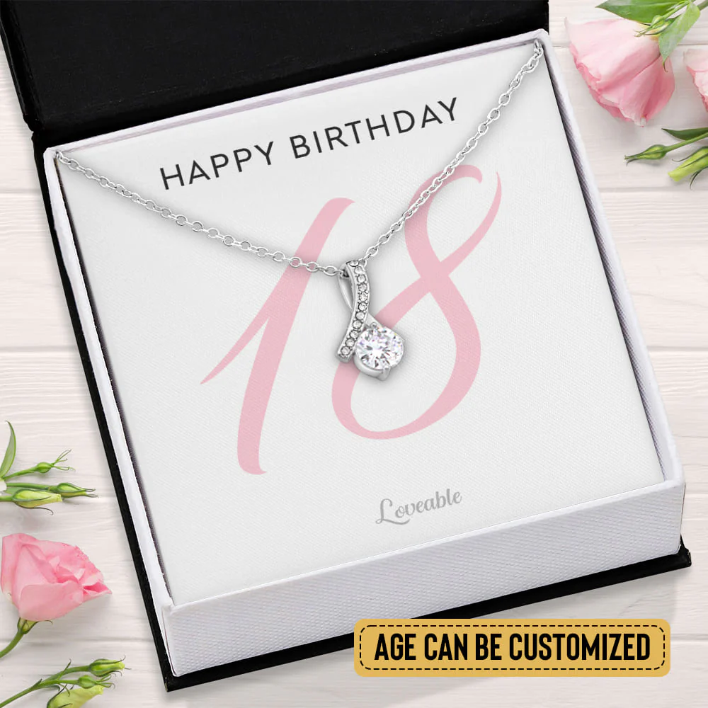 Happy 18th Birthday - Personalized Necklace - Birthday Gifts for Daughter - Image 3